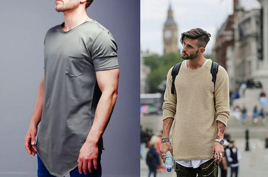 تی شرت لانگ مردانه