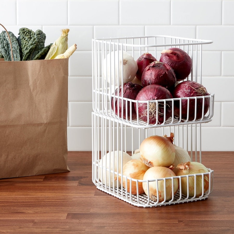 سبد سیب زمینی و پیاز